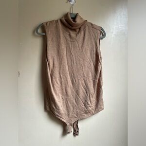 Cashmere blend turtle neck sleeveless Eva mendes body suit women’s size XL